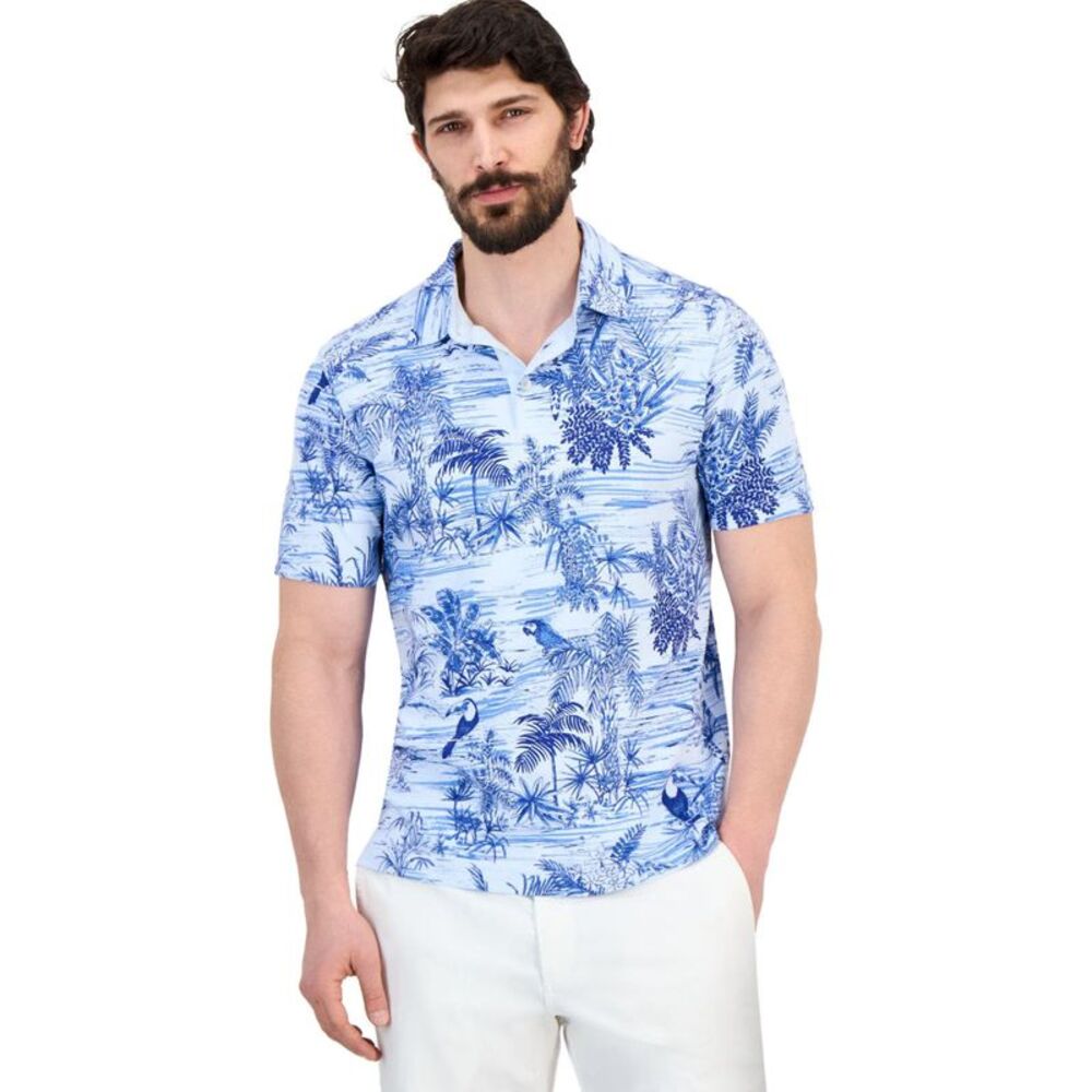 Tommy Bahama Mens Bird Sanctuary Polo Shirt, NWT